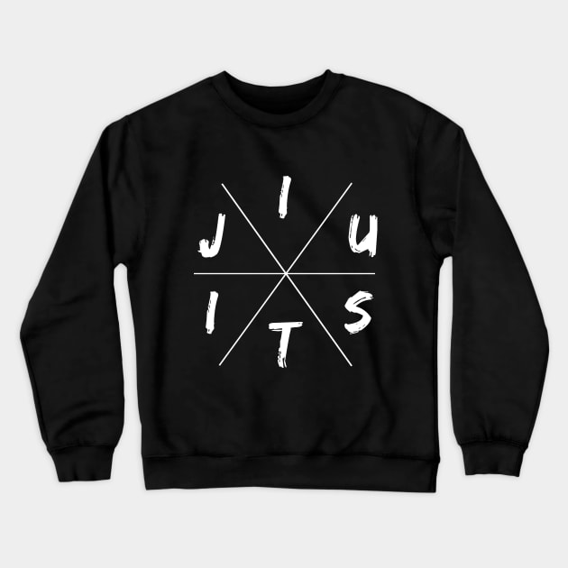 Jiu Jitsu cross bjj brazilian jiu jitsu fight gift Crewneck Sweatshirt by Lomitasu